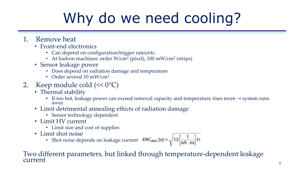 why do we need cooling