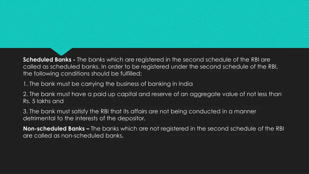 scheduled banks the banks which are registered