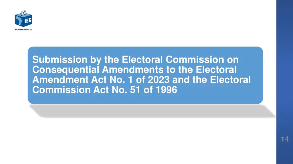 submission by the electoral commission