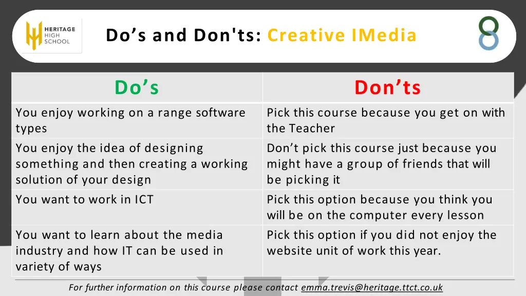 do s and don ts creative imedia