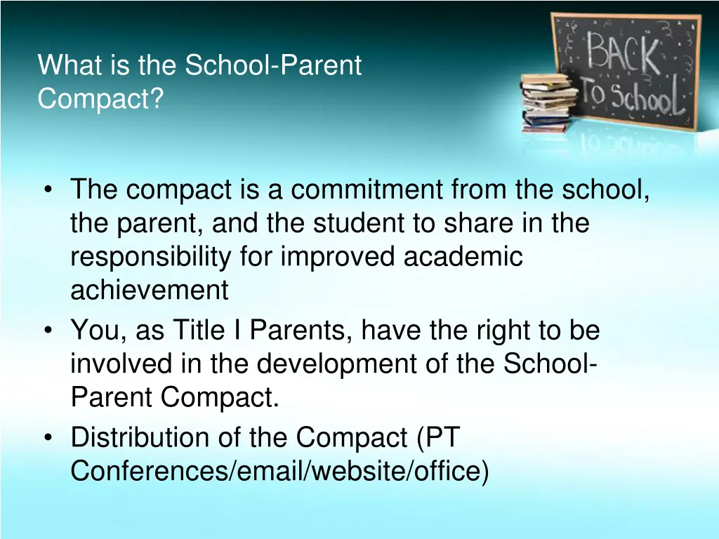 what is the school parent compact