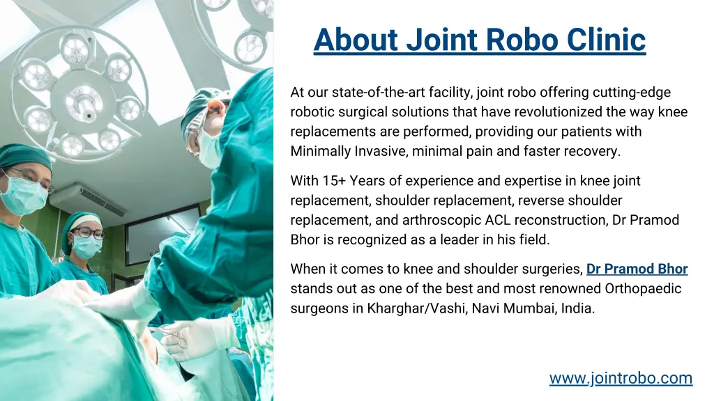 about joint robo clinic