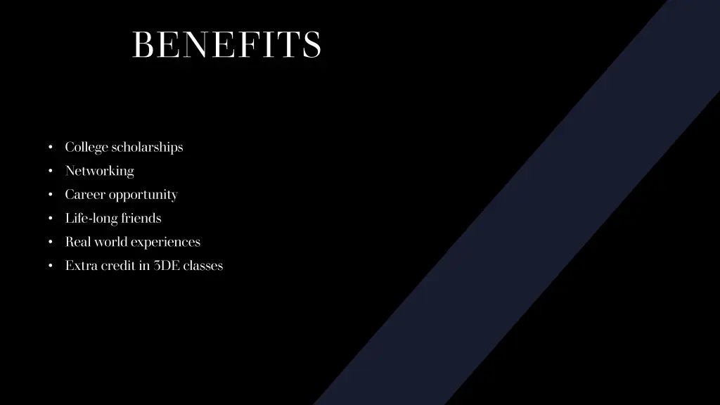 benefits