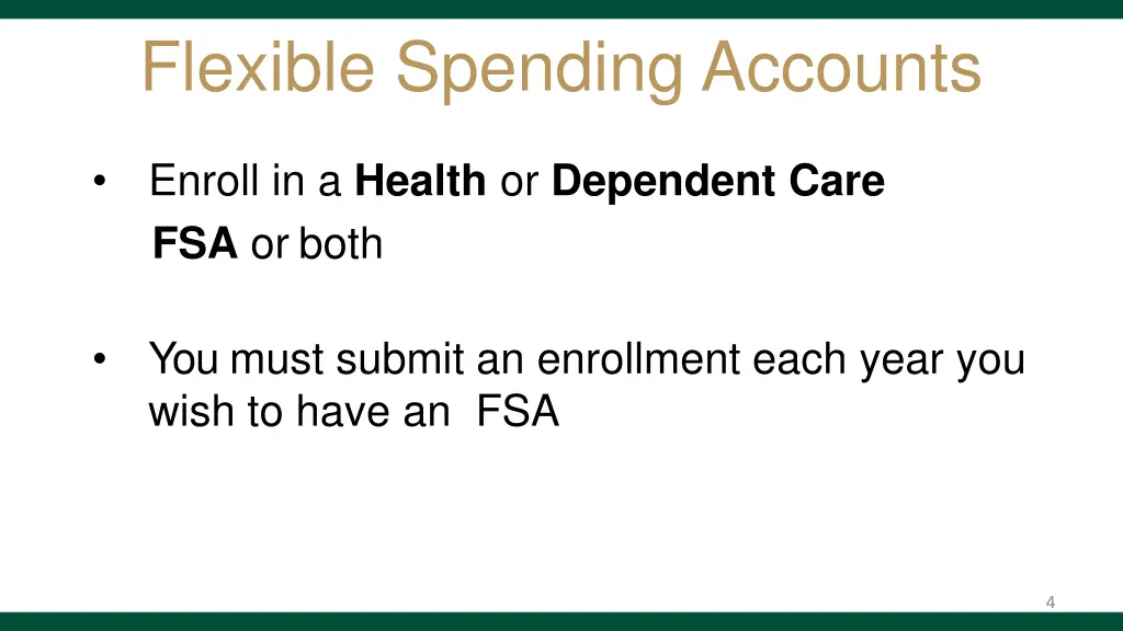 flexible spending accounts