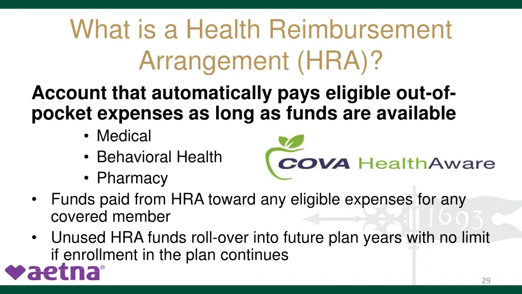 what is a health reimbursement arrangement