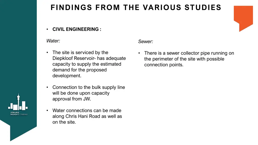 findings from the various studies 3