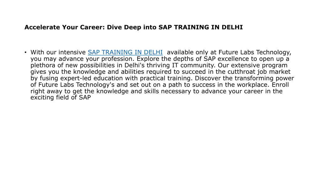 accelerate your career dive deep into