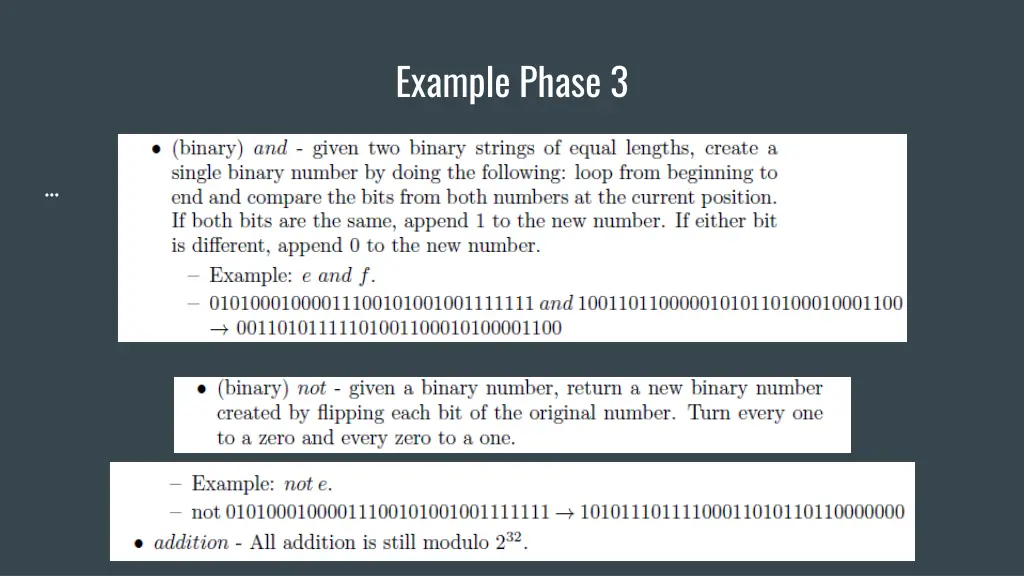 example phase 3 4