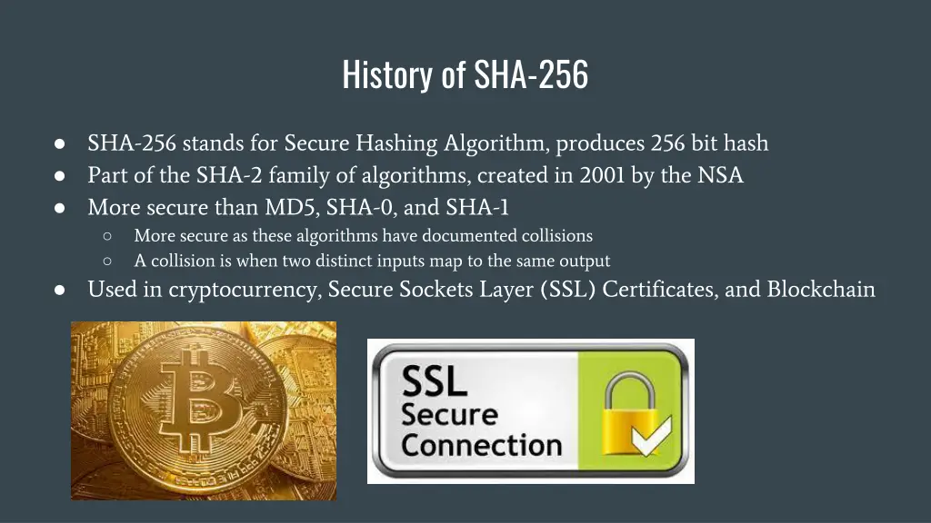 history of sha 256