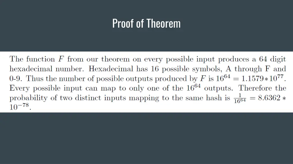 proof of theorem