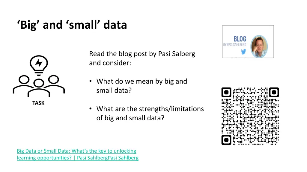 big and small data