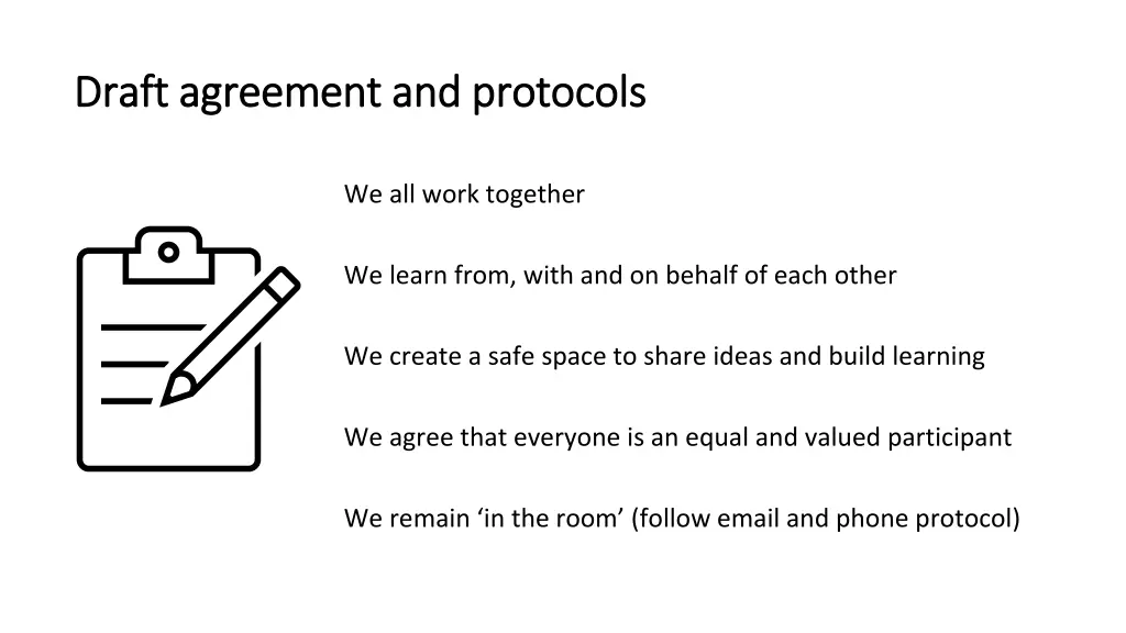 draft agreement and protocols draft agreement