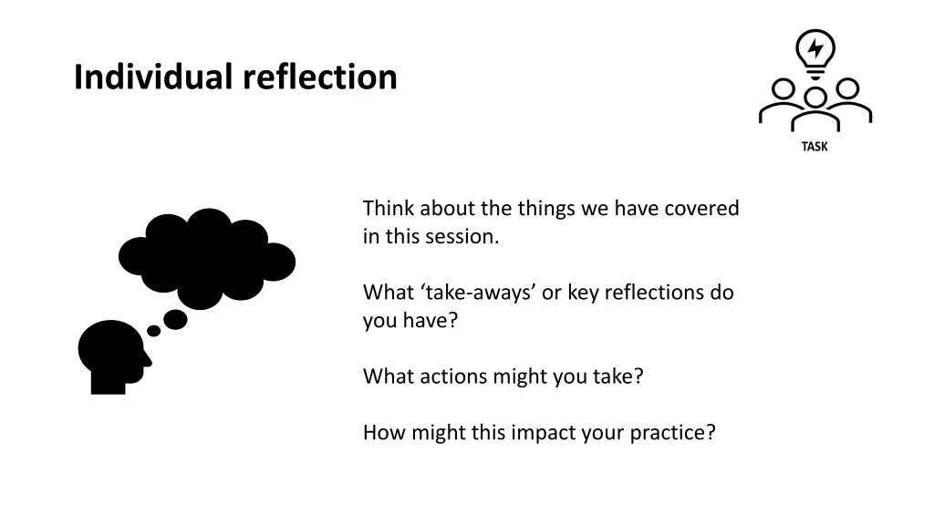 individual reflection