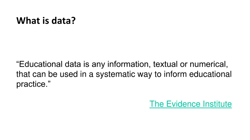 what is data