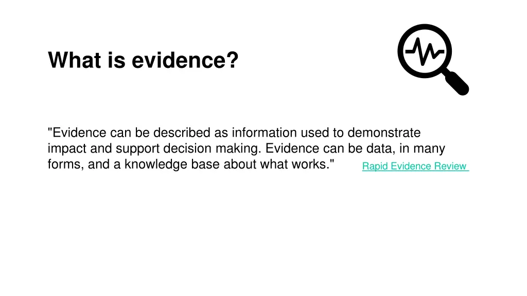 what is evidence