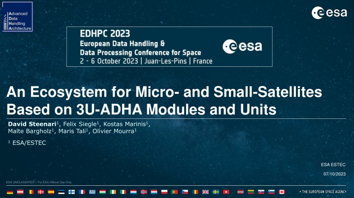 an ecosystem for micro and small satellites based