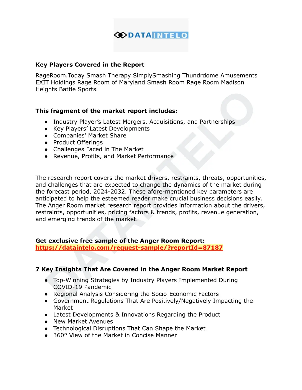 key players covered in the report