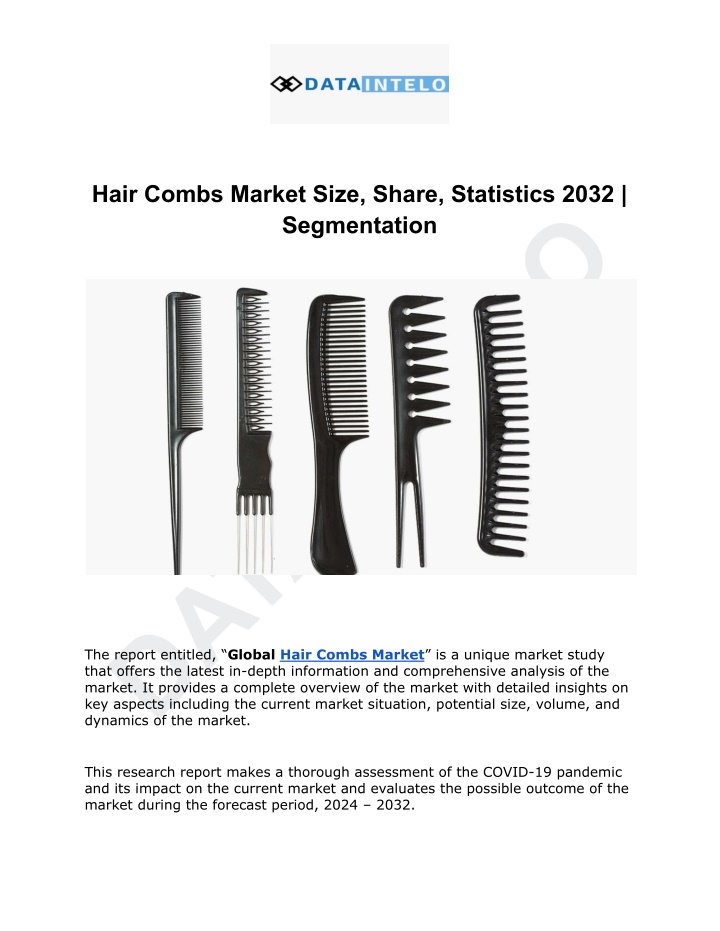 hair combs market size share statistics 2032