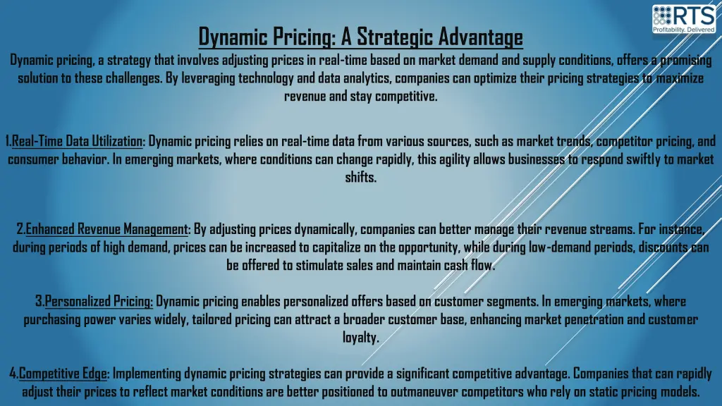 dynamic pricing a strategic advantage
