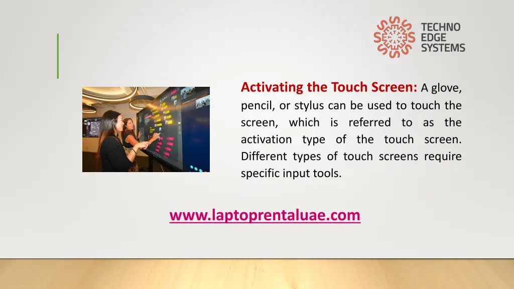 activating the touch screen a glove pencil