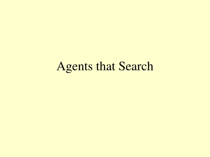 agents that search