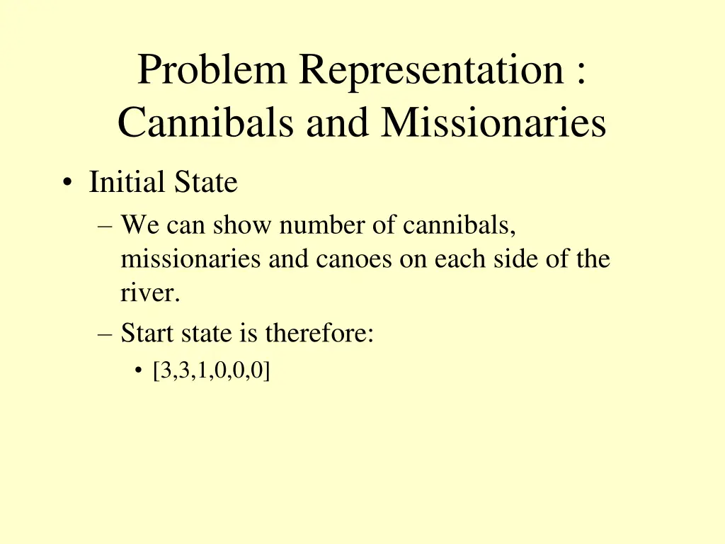 problem representation cannibals and missionaries