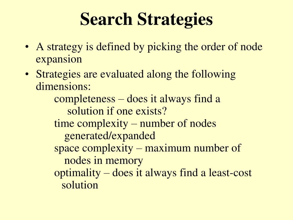 search strategies