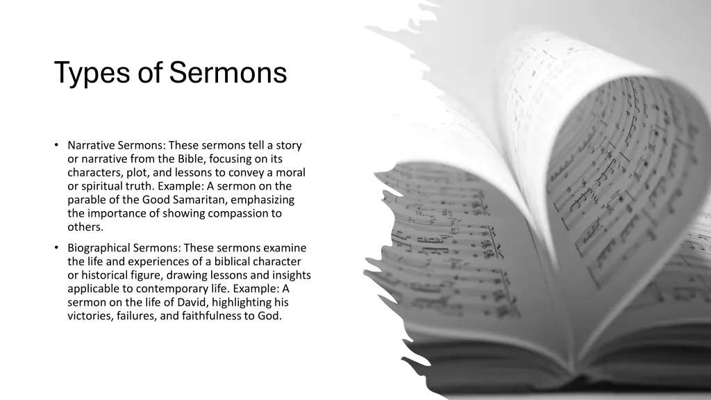 types of sermons 1