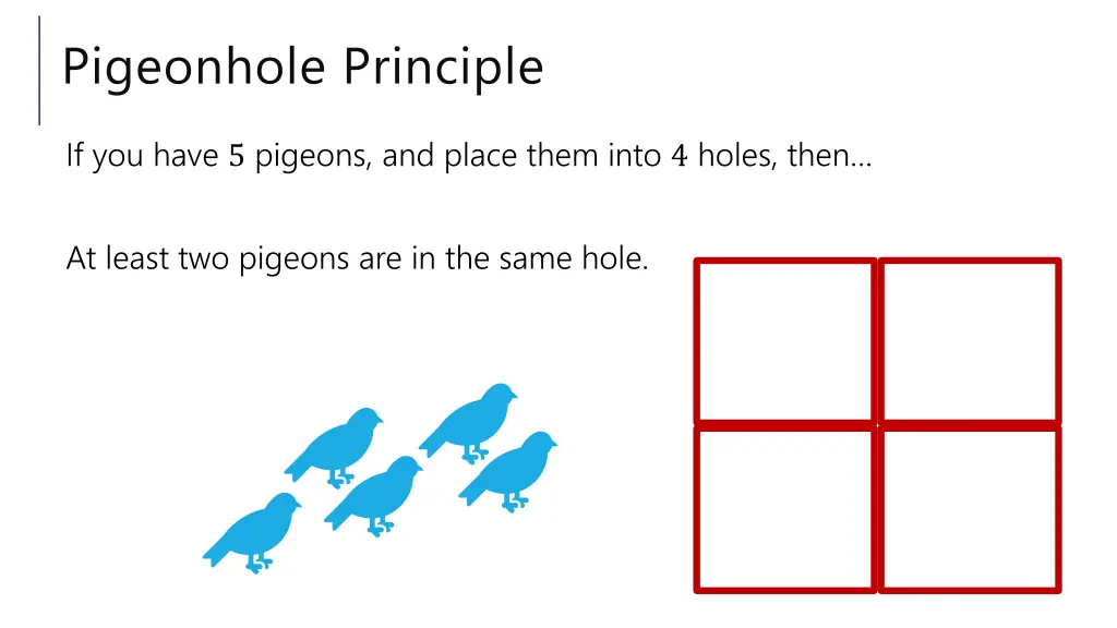 pigeonhole principle 1