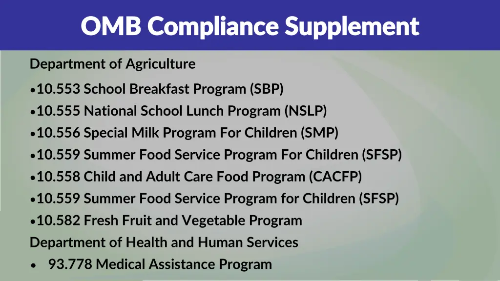 omb compliance supplement omb compliance 3