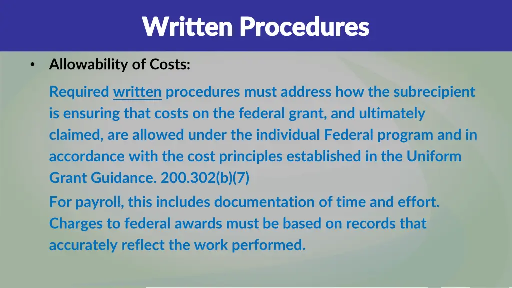 written procedures written procedures 2