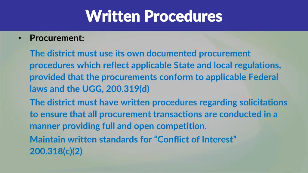 written procedures written procedures 4