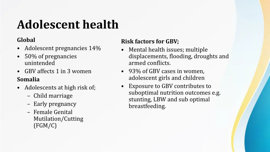 adolescent health