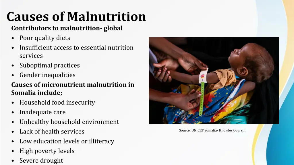 causes of malnutrition contributors