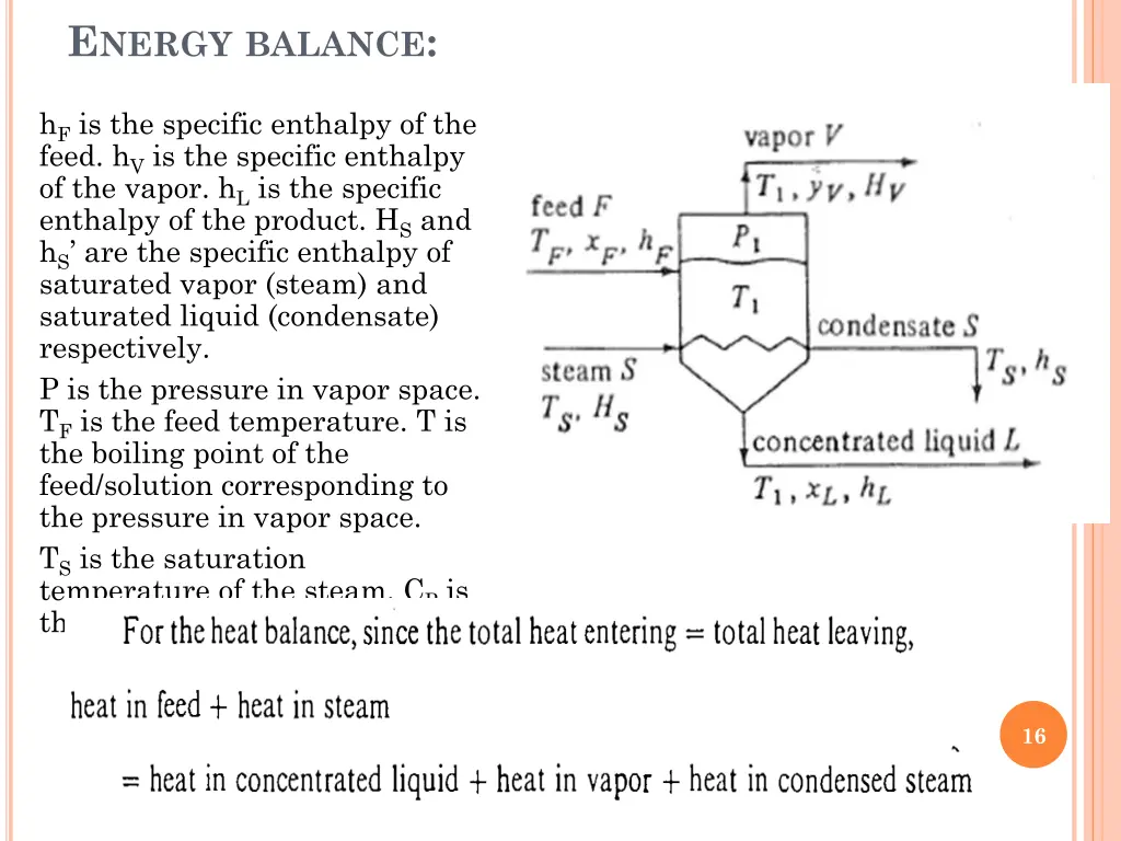 e nergy balance