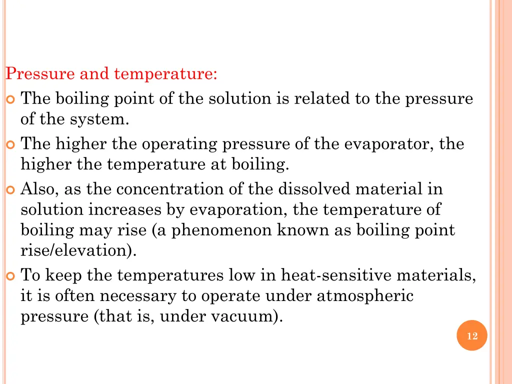 pressure and temperature the boiling point