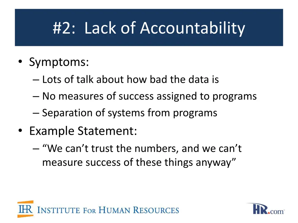 2 lack of accountability