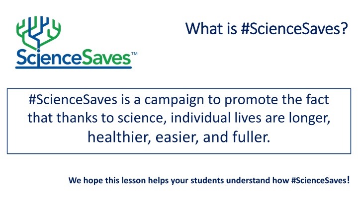 what is sciencesaves what is sciencesaves