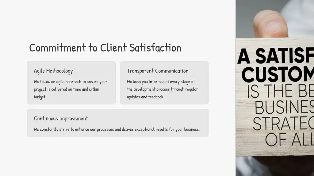 commitment to client satisfaction