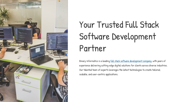 your trusted full stack software development