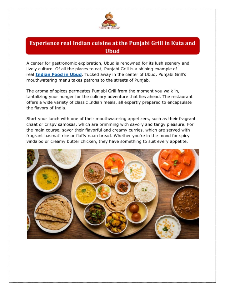 experience real indian cuisine at the punjabi