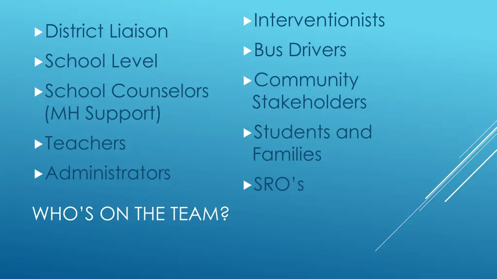 interventionists bus drivers community