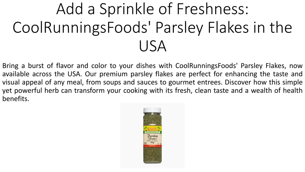 add a sprinkle of freshness coolrunningsfoods