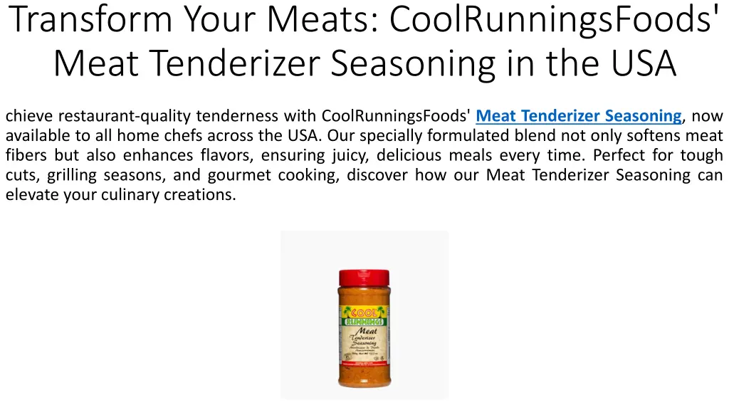 transform your meats coolrunningsfoods meat