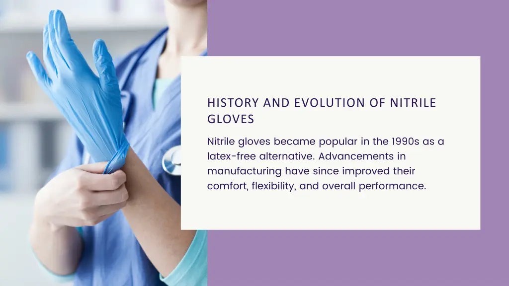 history and evolution of nitrile gloves