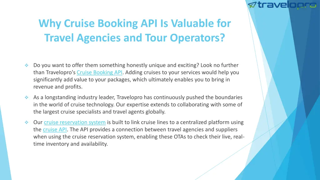 why cruise booking api is valuable for travel