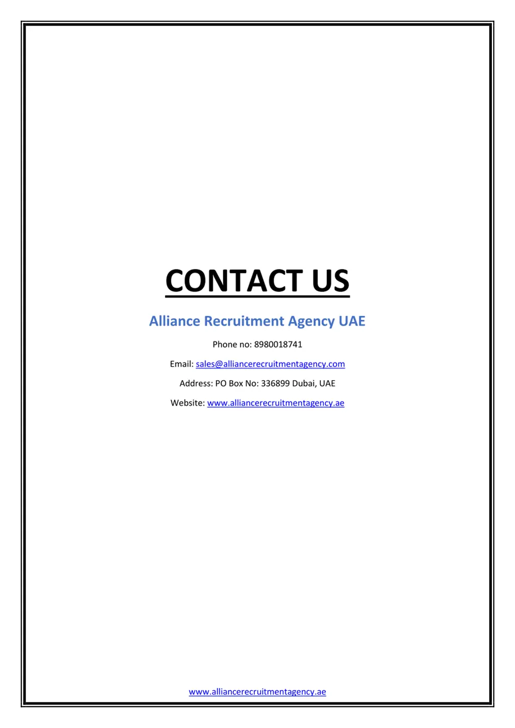 contact us