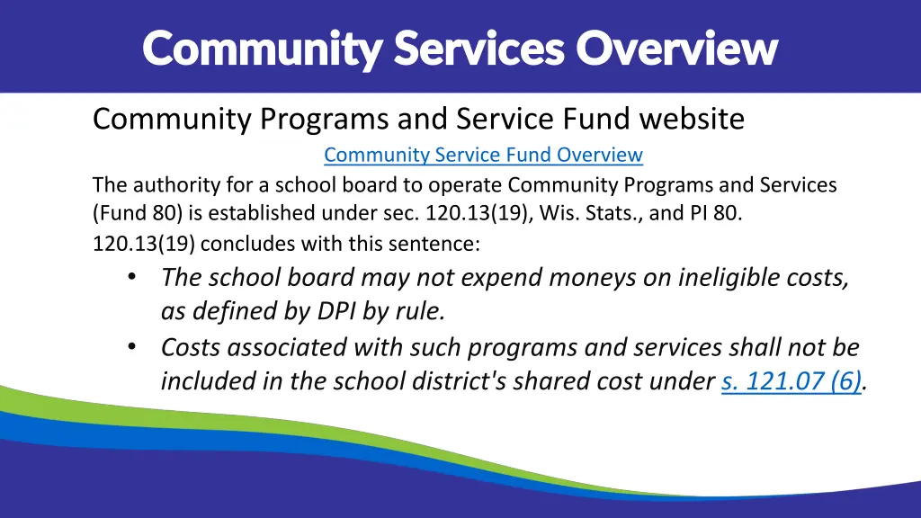 community services overview community services