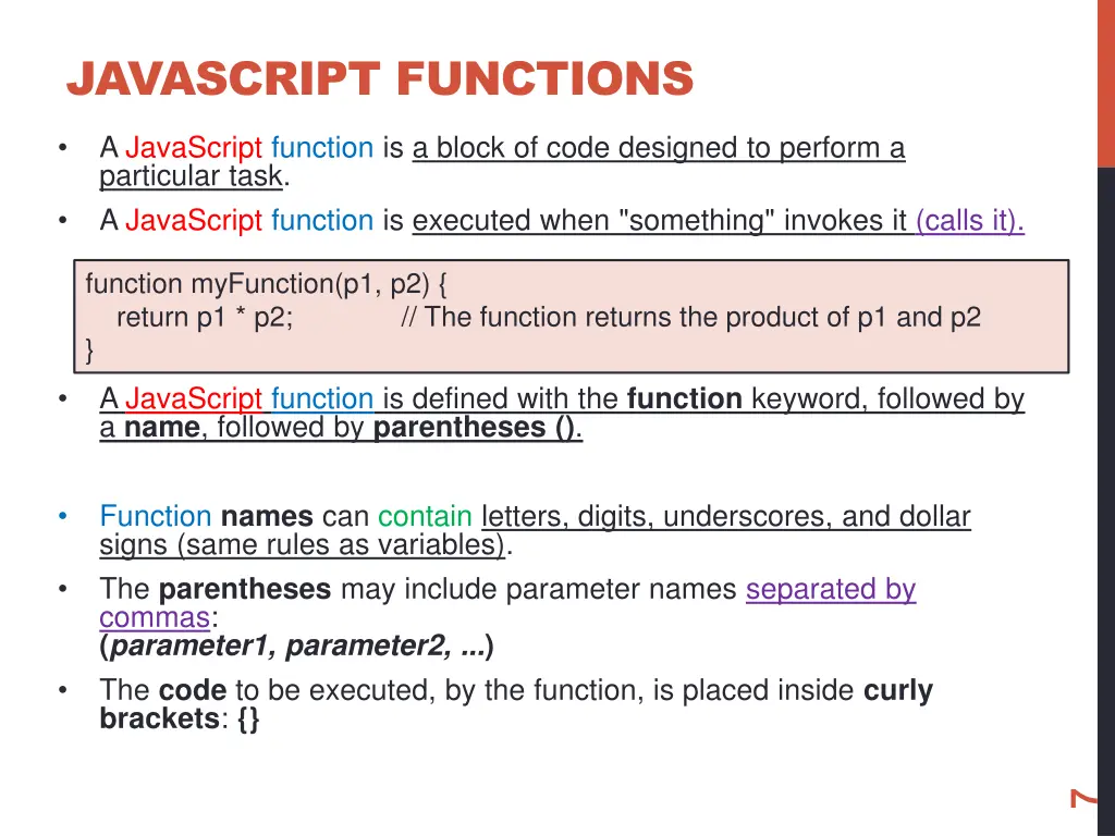 javascript functions