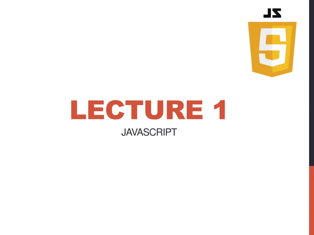 lecture 1 javascript